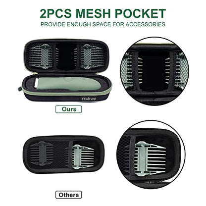 Case for Meridian Trimmer, Hard Carrying Case for MANSPOT Groin Hair Trimmer Without Recharge Dock, Meridian Shaver Storage Travel Bag MANSPOT Trimmer Holder with Shockproof Detachable Insert Foam