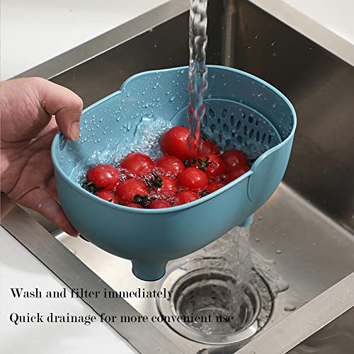 Vegetables Washing Basket Elephant Drainage Basket Fruit Basket for Draining Pasta Noodles Kitchen Gray PP Material 22x14x10cm