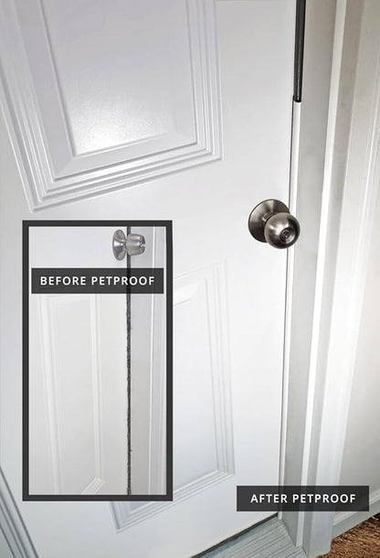 PETPROOF® Cat Scratch-Resistant Weatherstrip and Door Frame Protector, 6-Pack, White (13in)