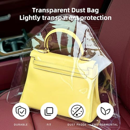 DGAZ Clear Dust Bags for Luxury Handbags | Waterproof Purse Storage Bag,Lightweight Handbag Protector