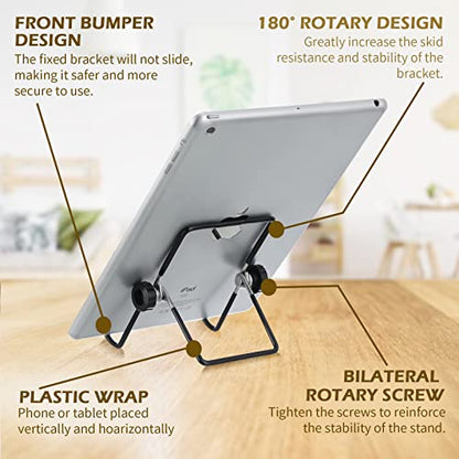 24 Pack Book Stand, Foldable Picture Holders for T... (Metal)