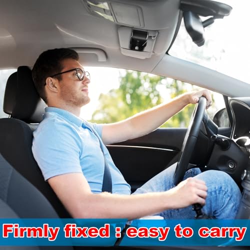 Kingdder 2 Pcs Transmitter Clip Compatible with MicroPLUS Door King Gate Visor Garage Door Opener Remote Clip for Viser Clicker Holder Holster