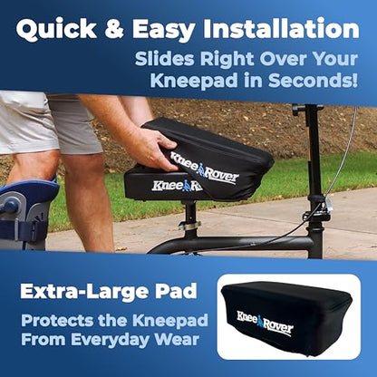KneeRover Memory Pad Knee Scooter Pad Cover Cushion Accessory | Removable Cover, Comfortable Memory Foam Cushion Insert, Fits Most KneeRover Models, Knee Walker Pad Accessory