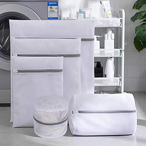 Mesh Laundry Bags for Delicates(2XL+2L), Laundry Bags Mesh Wash Bags, 125gsm Lingerie Bags