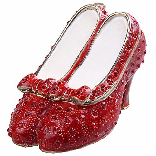 Ruby Slipper Trinket Box Jewelry Box, Gifts for He... (1 Ruby Slipper | Metal)