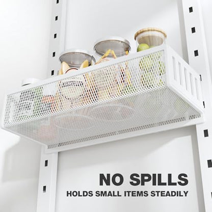 Pantry Door Organizers and Storage, 8-Tier Large Metal Heavy-Duty Frame Over the Door Spice Rack, 2 in 1 Wall-Mounted or Hanging shelf for Kitchen, Bathroom, Laundry Room, Bedroom, Closet &Nursery