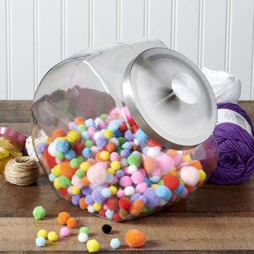 Anchor Hocking Penny Candy Jar 1 Gallon Glass Jar with Lid, Set of 2 Jars