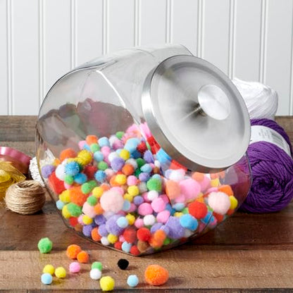 Anchor Hocking Penny Candy Jar 1 Gallon Glass Jar with Lid, Set of 2 Jars