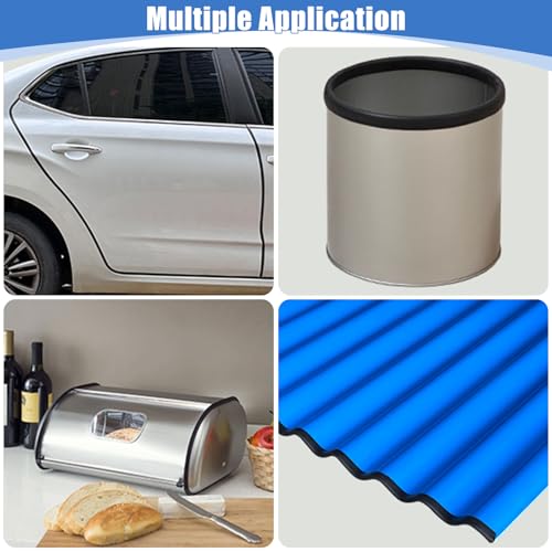 Rubber Edge Trim, Self-Adhesive Rubber Edge Trim, Edge Protector for Sheet Metal, EPDM Material, Fit 1/16"(1.0mm), Length 20Ft, Black Color