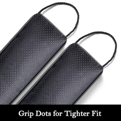 Door Draft Stopper, Removable Washable Cover, 38", Gray | Weighted Gap Filler, Blocks Hot and Cold Air, All-Season Seal, Easy Install, Noise & Wind Blocker, Home Essentials