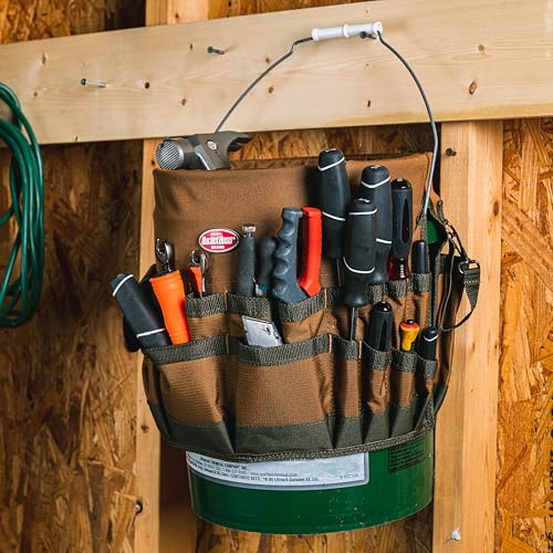 Bucket Boss The Bucketeer Bucket Tool Organizer in Brown, 10030