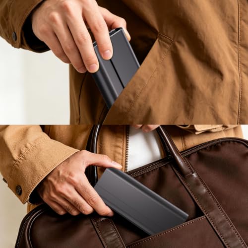 2000mAh Foldable Charging Case for Ray-Ban Meta Gen 2 & Gen 1 Smart Glasses | 2-in-1 Slim Travel Charger Pouch Accessories, Portable Charger Stand, Compatible with Wayfarer/Skyler/Headliner/Blayzer
