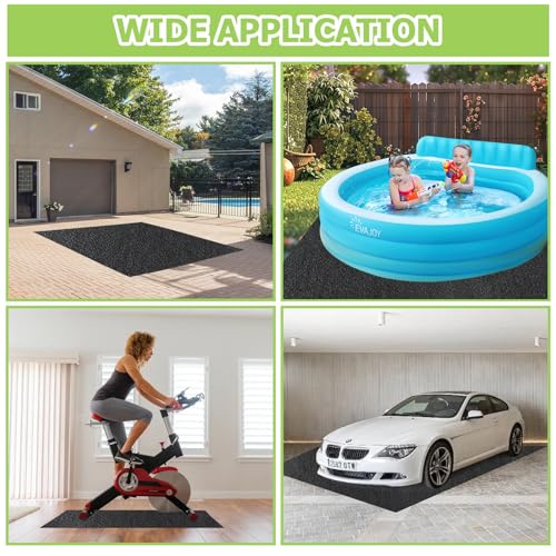 6x4FT Outdoor Storage Shed Floor Mat, Tent Carpet for Camping Furniture | Waterproof Washable with Non Slip Backing, Felt Top & PE Backing, Soft Furniture Cover Carport dust Oil Mat-Tool