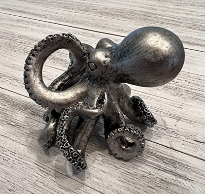 Top Brass Whimsical Octopus Figurine / Eyeglasses Holder Stand - Fun Glasses Keeper