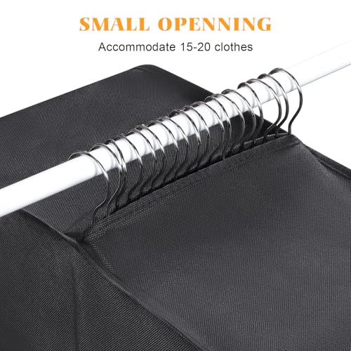 Univivi Garment Bag for Moving, Heavy Duty Suit Bag, 50 Inch, Set of 1 | Large Travel Bag for Moving, Non-woven Fabric, Suit Cover with Clear Window, Handles and Buckle Straps for Suit, Coat, Jacket