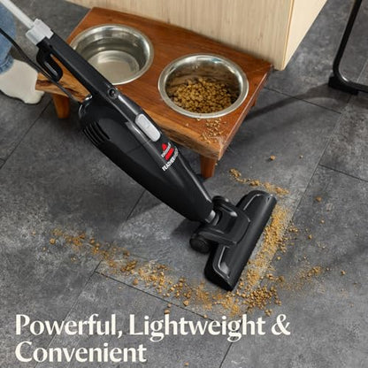 Bissell 2033M Featherweight Stick Lightweight Bagless Vacuum and Electric Broom with Crevice Tool for Hard Floors and Carpets, Black