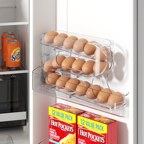 Clear FIFO Egg Holder for Fridge, Egg Dispenser fo... (‎clear)
