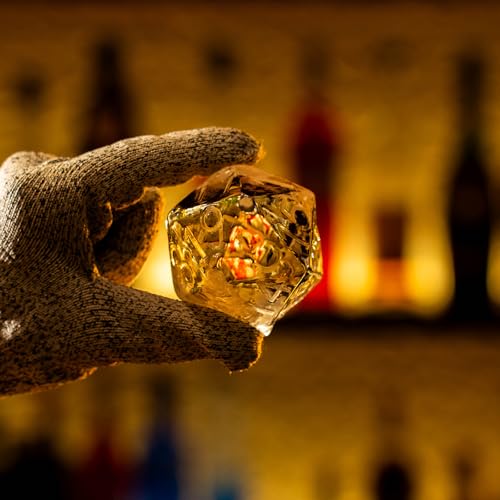 GLAZER mini, Clear D20 Ice Cube Mold, DND Gamer Gifts