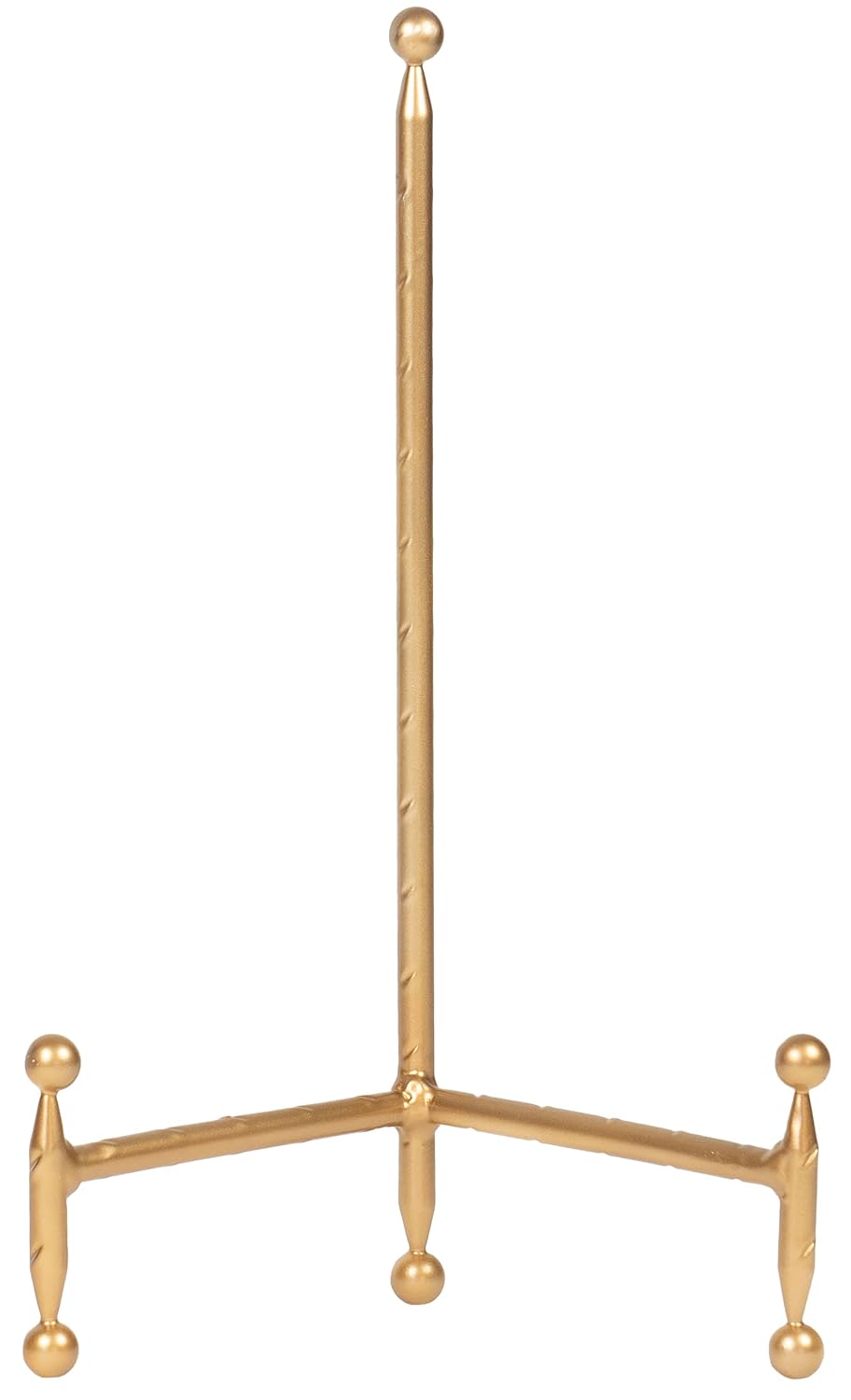 Red Co. Decorative Tripod Plate Stand and Art Holder Easel in Gold Finish - 11.5" h