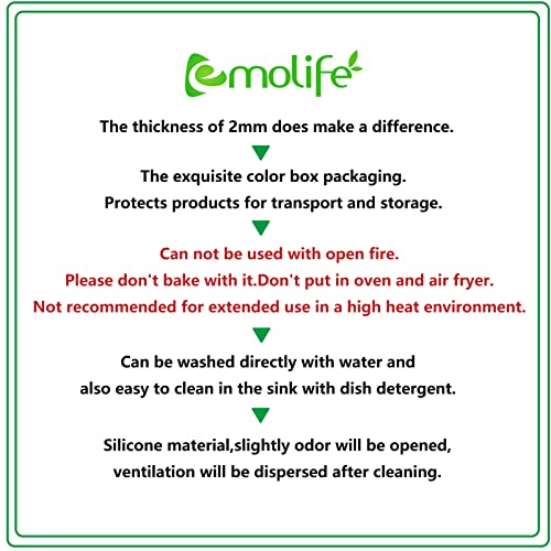 Silicone Mat for Kitchen Counter, Heat Resistant Nonskid Table Mat for Air Fryer to Site on, Countertop Protector, Thick 2MM, XL Large