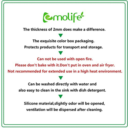 Silicone Mat for Kitchen Counter, Heat Resistant Nonskid Table Mat for Air Fryer to Site on, Countertop Protector, Thick 2MM, XL Large