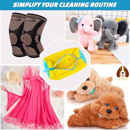 Shoe Washing Machine Bag 2pc Laundry Shoe Bag Reusable Shoe Cleaning Bags for Sneakers 360° for Washer and Dryer Deep Cleaning Machine for All Shoes Types With Self-locking Zipper