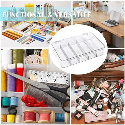FORUP Sunglasses Organizer, Plastic Stackable Eyeglass Case Storage Organizer, Sunglass Glasses Storage Box with Hinged Lid