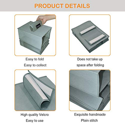 VAESIDA 10 Shelf Hat Rack Hanging Closet/Organizer for Storage - Best Baseball Cap Holder, Gray