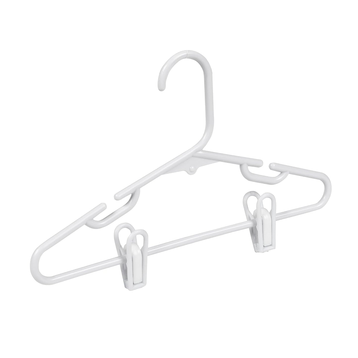 Honey-Can-Do Kids Clothes Hanger, Baby Clothes Hangers with Clips, Removable Clips are Designed to Keep Bottoms and Tops Perfectly Paired, Making it Easier to Organize and Store Outfits, 18 Pack
