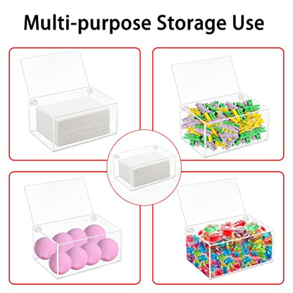 Acrylic Dryer Laundry Sheet Holder Dispenser Clear Container Box with Lid