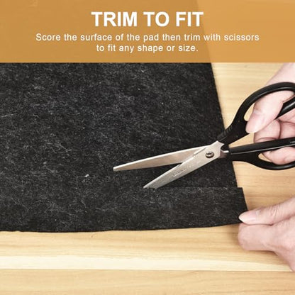 Deep Dream 1/4" Thick Felt and Natural Rubber Backing Rug Pad - Non Slip Carpet Gripper for 8 x 10 Ft Area Rugs - Protective Cushioned Pads for All Floors