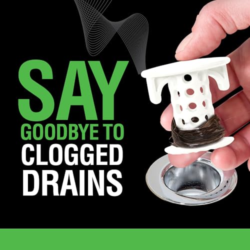 SinkShroom The Revolutionary Sink Drain Protector Hair Catcher/Strainer/Snare, White