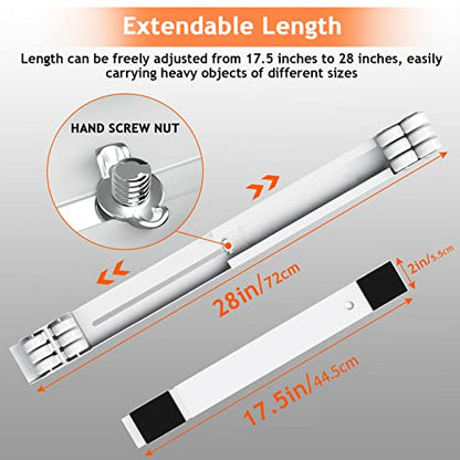 Ronlap Furniture Washing Machine Dolly Extendable Appliance Rollers, White | Heavy duty stand wheels for washing machine, refrigerator. Low profile mover dolly for washer and dryer, fridge & appliances