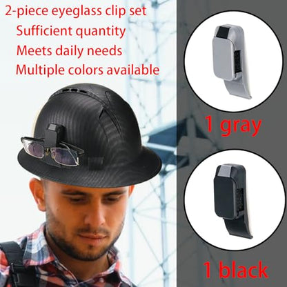 Glasses Holders for Pyramex Ridgeline Hard Hat Accessory，Sunglasses clips can be securely attached to the sun visor
