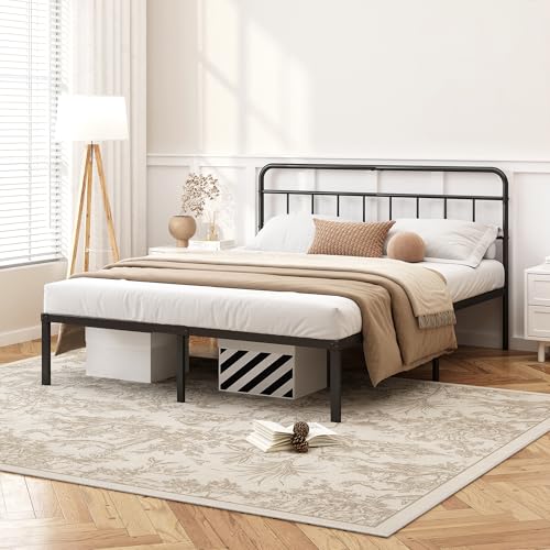 Kujielan 12 inches Full Size Bed Frame with Minima...