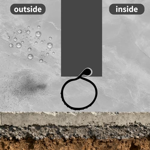 0.19" P Bulb Garage Door Seal Bottom Rubber 20.3 FT for Single Track, Black | Weather Stripping Noise Reduction Weatherproof Replacement Easy DIY Installation for Single Slot Overhead Door Overhead Door