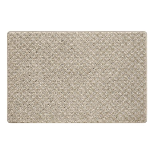 PURE ERA 2x3 Feet Area Rug Carpet Stair Landing Mat Landing Rug | Small Rug Tape Free Self Adhesive Non Slip, Indoor Doormat Floor Mat for Stairs Kitchen Entryway, Rug Washable and Reusable