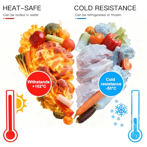 MEGAWISE Vacuum Sealer Bags (8''x 12''-110pcs) for Food Freshness Preservation, BPA Free Vacuum Storage Bags for Food or Sous Vide, Seal a Meal,Double-Sided Texture, Double Lock Freshness (110 count)