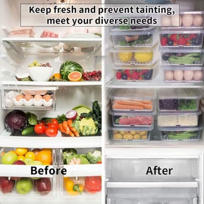 Food Storage Container, (3-Pack) Plastic Food Cont... (Clear | Polypropylene)