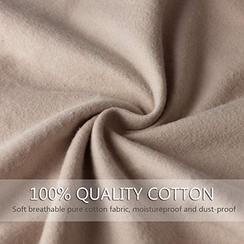 PlasMaller Dust Cover Storage Bags Purified 100% Cotton with Drawstring Pouch For Handbags Purses Pocketbooks Shoes Boots Set of 2 (16.5 x 13 in)
