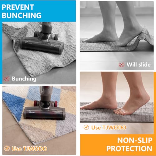 9X12 FT Non-Slip Rug Pad Gripper for Hardwood Floors, Tile, & Carpet – Anti-Slip Rug Pads to Keep Area Rugs Secure and in Place, Protects Floors, Prevents Slipping and Sliding