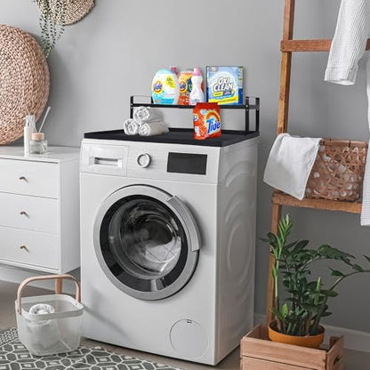 Washer and Dryer Countertop with Non-Slip and Laundry Room Shelf Mat Universal Front Load Washer and Dryer Countertop Kit with Storage Space for Laundry Room Organization(14.2x8.6x7in)