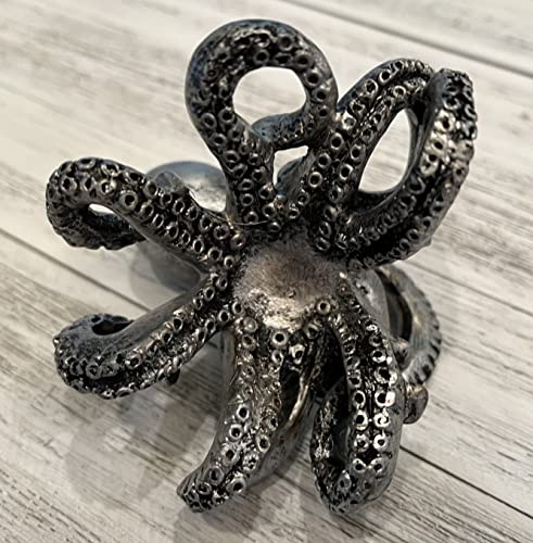 Top Brass Whimsical Octopus Figurine / Eyeglasses Holder Stand - Fun Glasses Keeper