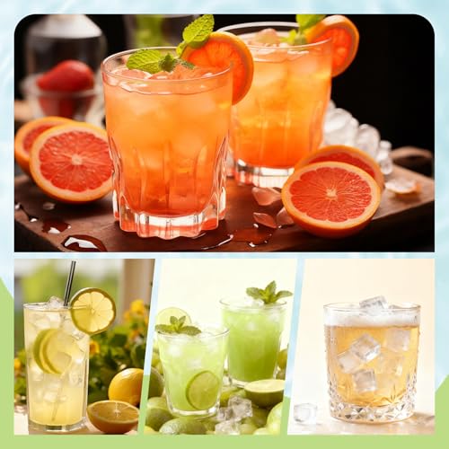 4-Pack Silicone Ice Cube Trays with Lid, Easy Release Ice Cube Molds, Reusable and Stackable Ice Trays for Freezer for Cocktail, Whiskey, Baby Food, BPA Free (Multicolour)