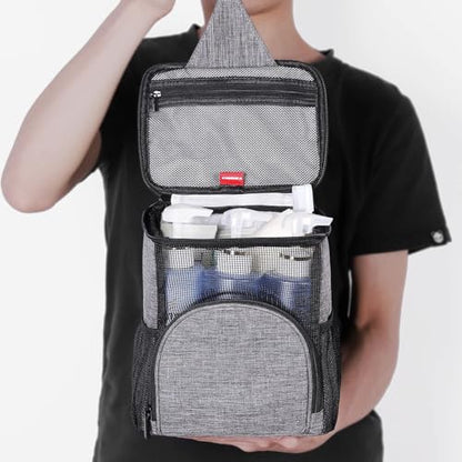 Shower Caddy Tote,Quick Dry Shower Bag Dorm Room Essentials for College Student Girls Boys,Hanging Mesh Shower Caddy Portable for Summer Camp,Travel,RV Essentials,Shower Bag for Women Men