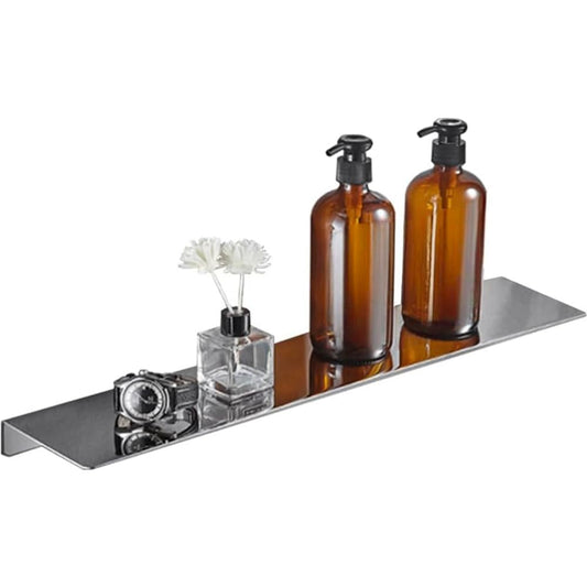 16Inch Stainless Steel Wall Mounted Floating Shelf... (Chrome | Stainless Steel)