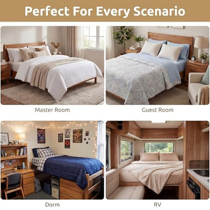 Leinuosen Mattress Lifter & Bed Maker Tool for Changing Sheets, Mattress Wedge Elevator, Bed Sheet Tucking Paddle Effortless Lifting Tuck Sheets Alleviating Back Pain (Acacia Wood,Wood 1)