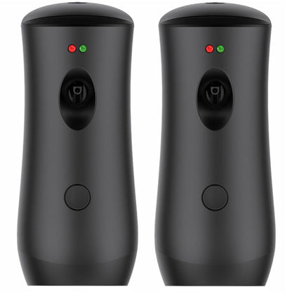 Automatic Air Freshener Spray Dispenser (2-Pack) Black Wall Mounted or Free Standing Battery Operated Sprayer for Home or Commercial Use, 3 Auto Scent Release Time Settings for Room/Bathroom Freshness
