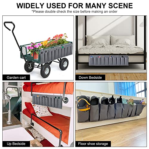 RV Shoe Pockets 10 Pockets Heavy Hanging Bedside Storage Organizer with Sturdy Hooks Storage Pockets Hangs on bed for Shoes Toys and Tool Accessories