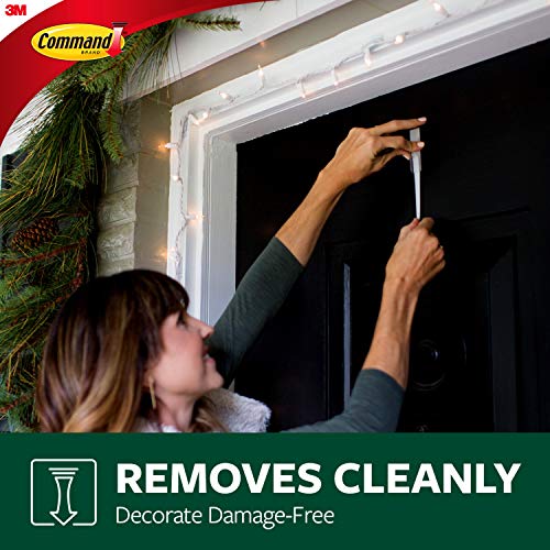Command Hooks, Black, 3 lb Capacity | Outdoor | Water-Resistant Strips | 2-Hooks 4-Strips | Damage-Free